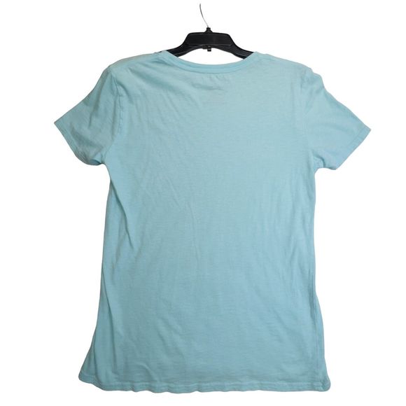 American Eagle Legend Shirt Womens S/P Crew Neck Blue Short Sleeve - Picture 3 of 4